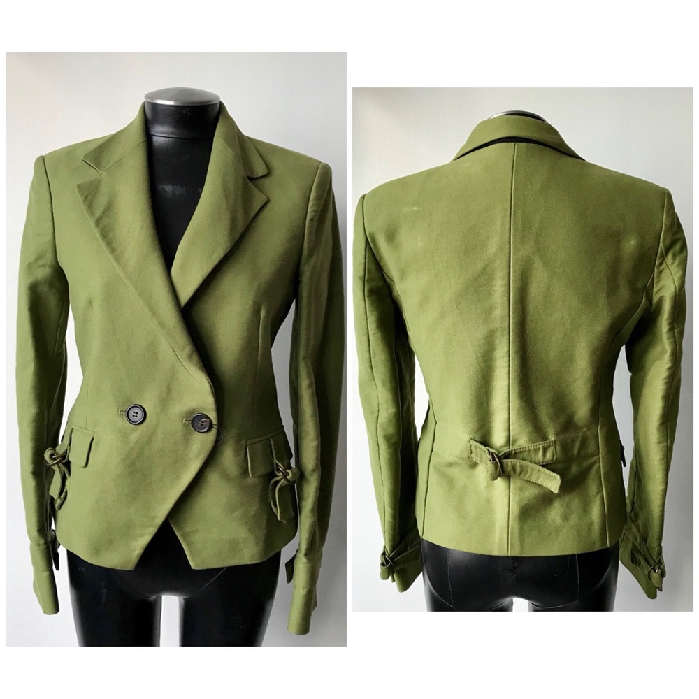 NWT Derek Lam Green Fitted Jacket size 8